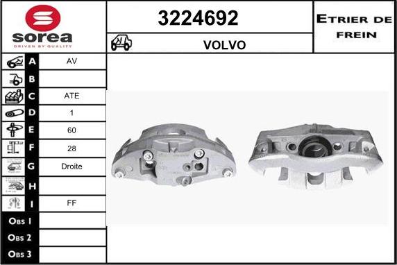 Sera 3224692 - Тормозной суппорт autodnr.net