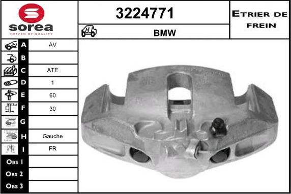 Sera 3224771 - Гальмівний супорт autocars.com.ua