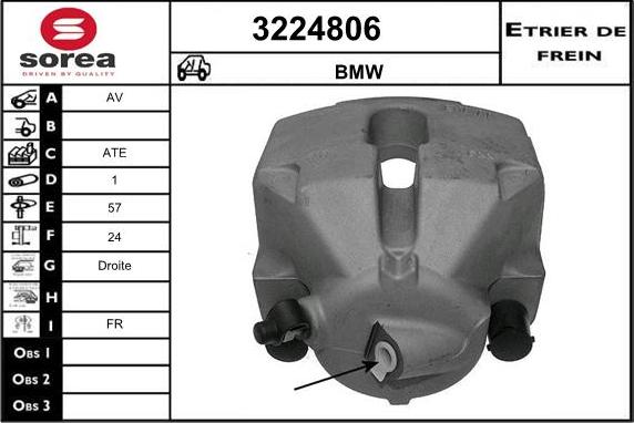 Sera 3224806 - Гальмівний супорт autocars.com.ua