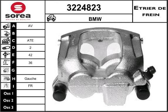 Sera 3224823 - Тормозной суппорт autodnr.net