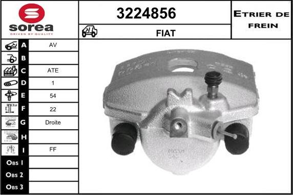 Sera 3224856 - Гальмівний супорт autocars.com.ua