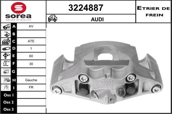 Sera 3224887 - Гальмівний супорт autocars.com.ua