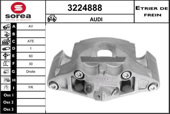 Sera 3224888 - Гальмівний супорт autocars.com.ua