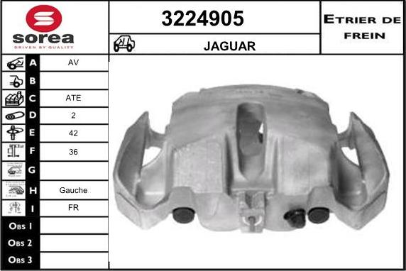 Sera 3224905 - Гальмівний супорт autocars.com.ua