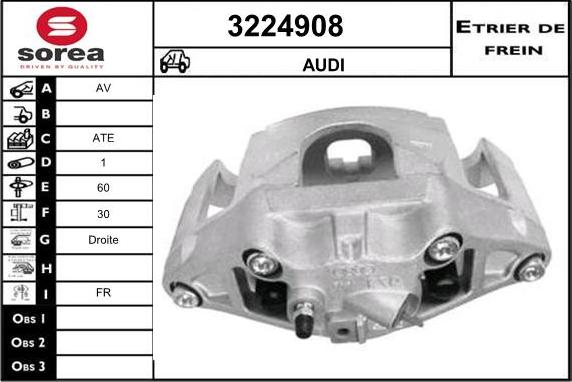 Sera 3224908 - Гальмівний супорт autocars.com.ua