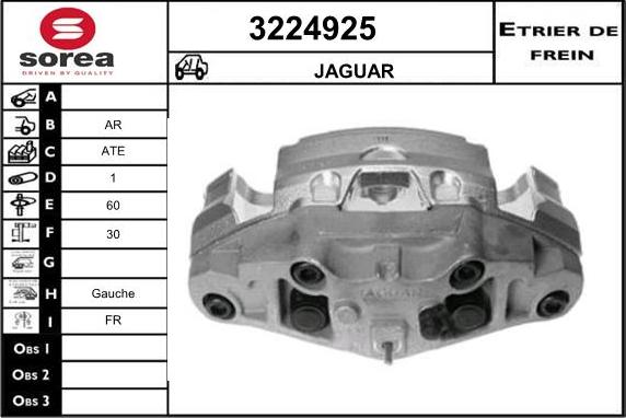 Sera 3224925 - Гальмівний супорт autocars.com.ua