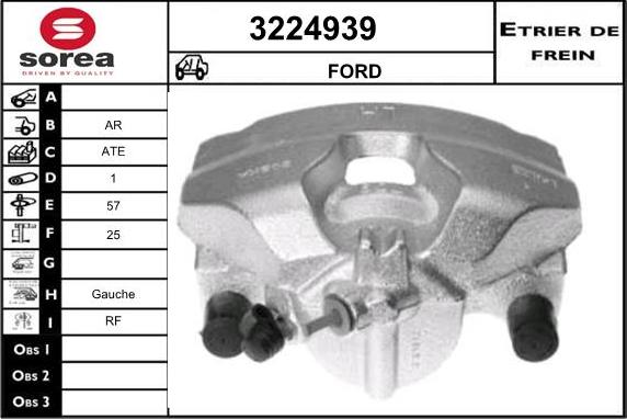 Sera 3224939 - Тормозной суппорт autodnr.net