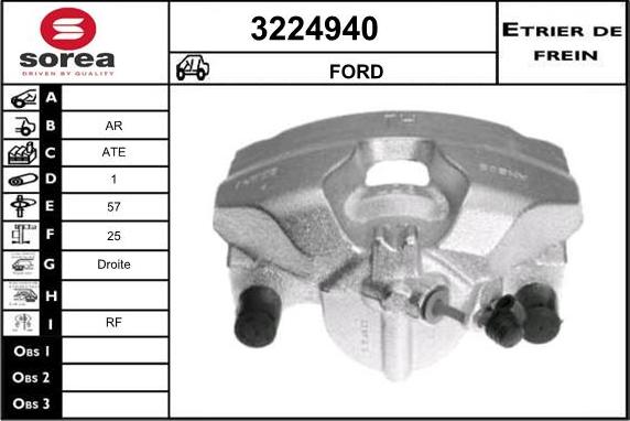 Sera 3224940 - Тормозной суппорт autodnr.net