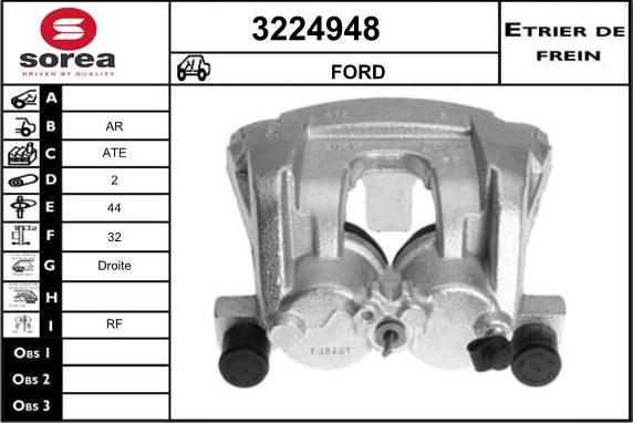 Sera 3224948 - Тормозной суппорт autodnr.net