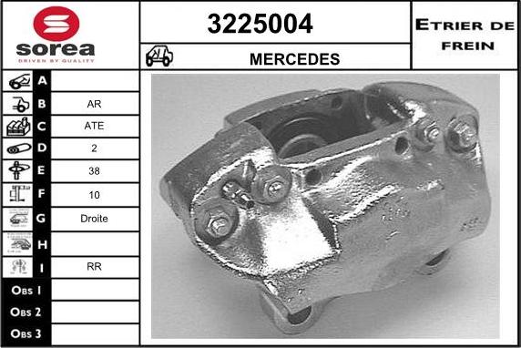 Sera 3225004 - Гальмівний супорт autocars.com.ua