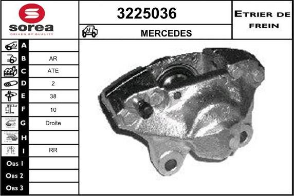 Sera 3225036 - Гальмівний супорт autocars.com.ua