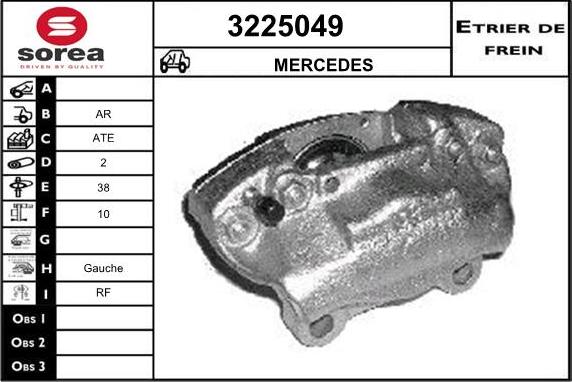 Sera 3225049 - Тормозной суппорт autodnr.net