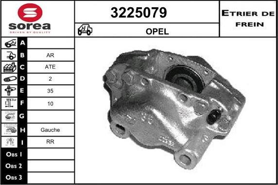 Sera 3225079 - Гальмівний супорт autocars.com.ua