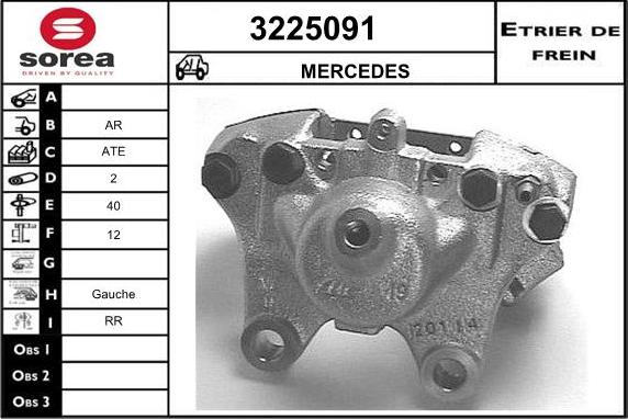 Sera 3225091 - Гальмівний супорт autocars.com.ua