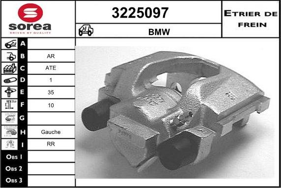 Sera 3225097 - Гальмівний супорт autocars.com.ua