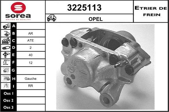 Sera 3225113 - Тормозной суппорт autodnr.net