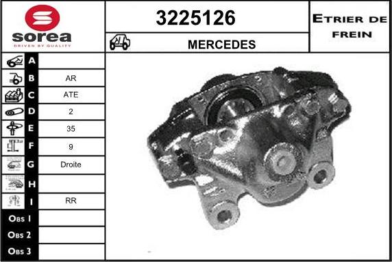 Sera 3225126 - Гальмівний супорт autocars.com.ua