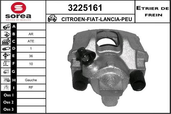 Sera 3225161 - Гальмівний супорт autocars.com.ua