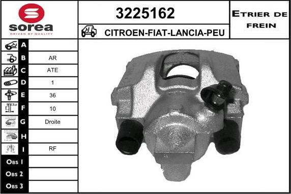 Sera 3225162 - Гальмівний супорт autocars.com.ua