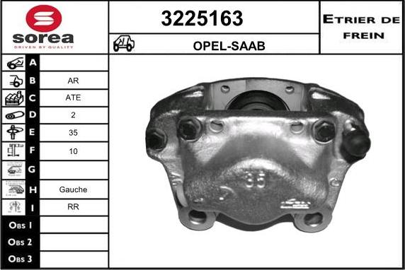 Sera 3225163 - Гальмівний супорт autocars.com.ua