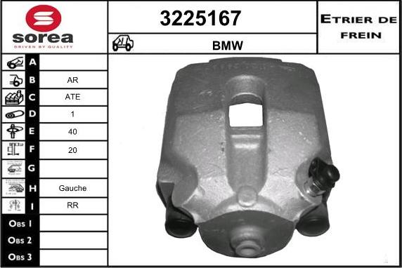 Sera 3225167 - Гальмівний супорт autocars.com.ua