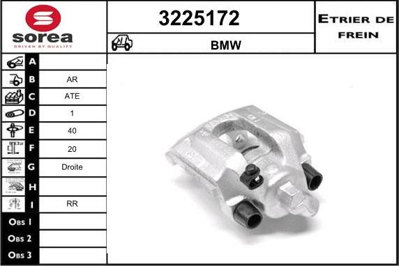 Sera 3225172 - Гальмівний супорт autocars.com.ua