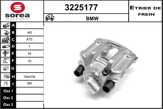 Sera 3225177 - Гальмівний супорт autocars.com.ua