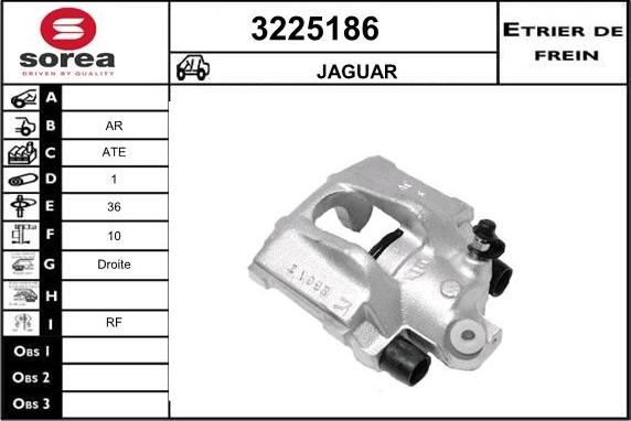 Sera 3225186 - Гальмівний супорт autocars.com.ua