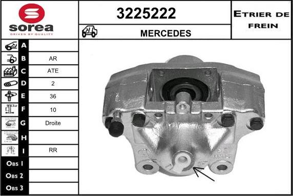 Sera 3225222 - Гальмівний супорт autocars.com.ua