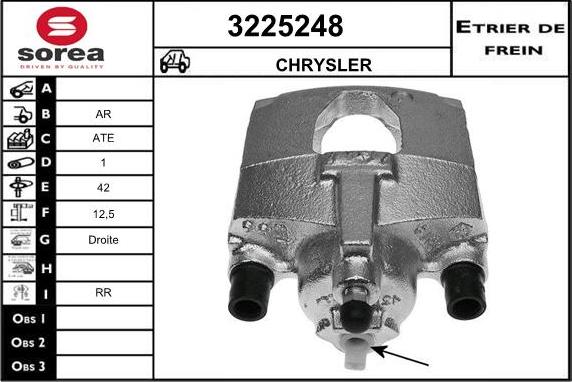 Sera 3225248 - Гальмівний супорт autocars.com.ua