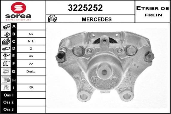 Sera 3225252 - Гальмівний супорт autocars.com.ua