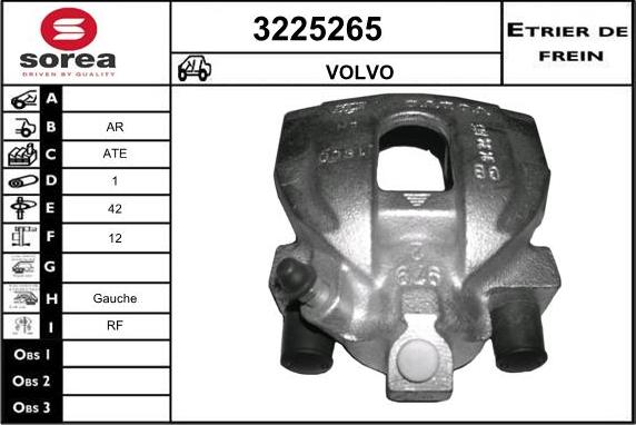 Sera 3225265 - Гальмівний супорт autocars.com.ua