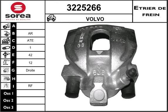 Sera 3225266 - Гальмівний супорт autocars.com.ua