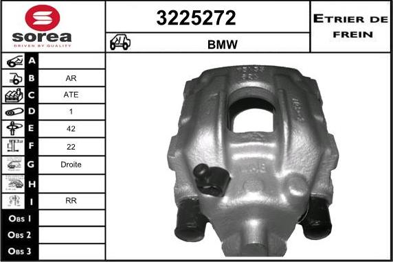 Sera 3225272 - Гальмівний супорт autocars.com.ua