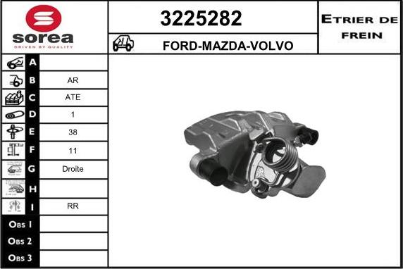 Sera 3225282 - Гальмівний супорт autocars.com.ua