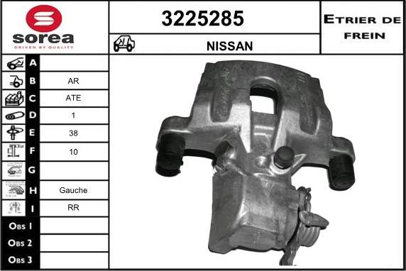 Sera 3225285 - Гальмівний супорт autocars.com.ua