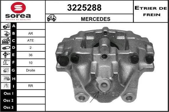 Sera 3225288 - Гальмівний супорт autocars.com.ua