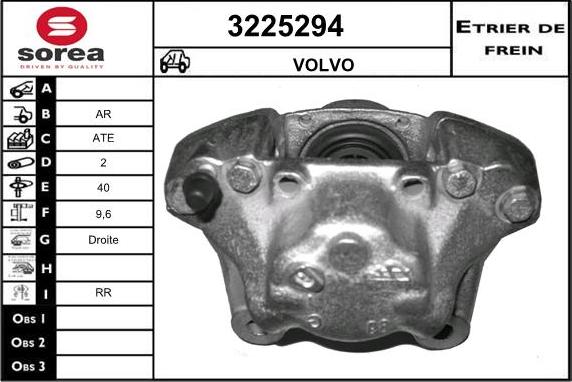 Sera 3225294 - Гальмівний супорт autocars.com.ua