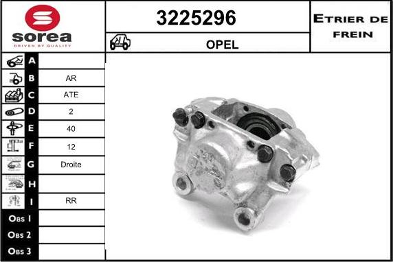 Sera 3225296 - Гальмівний супорт autocars.com.ua