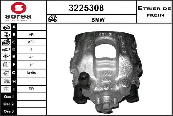 Sera 3225308 - Гальмівний супорт autocars.com.ua