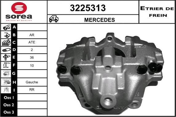 Sera 3225313 - Гальмівний супорт autocars.com.ua