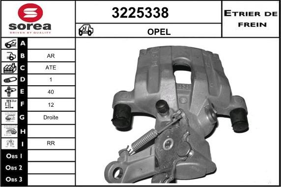 Sera 3225338 - Гальмівний супорт autocars.com.ua