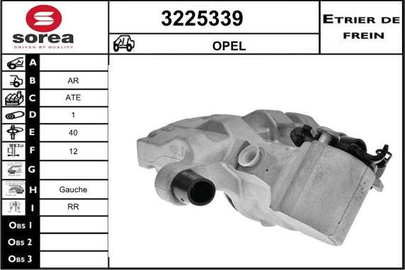 Sera 3225339 - Гальмівний супорт autocars.com.ua