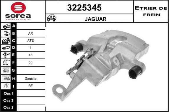 Sera 3225345 - Гальмівний супорт autocars.com.ua