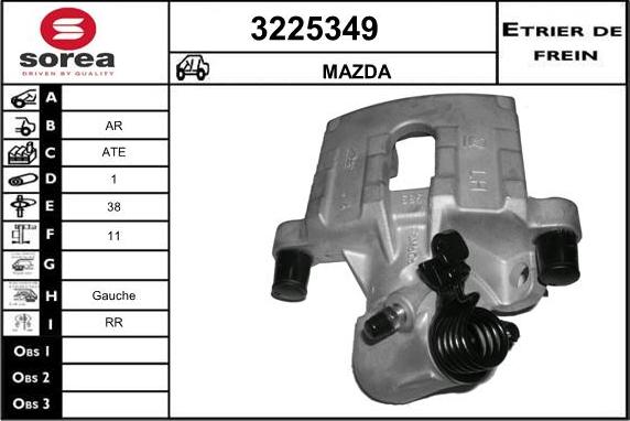 Sera 3225349 - Гальмівний супорт autocars.com.ua