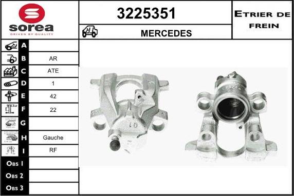 Sera 3225351 - Гальмівний супорт autocars.com.ua