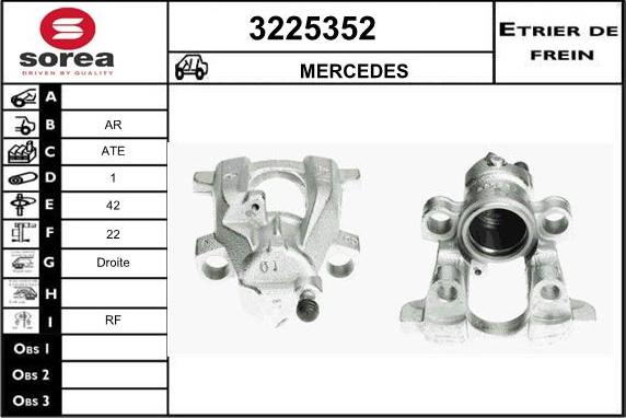 Sera 3225352 - Гальмівний супорт autocars.com.ua