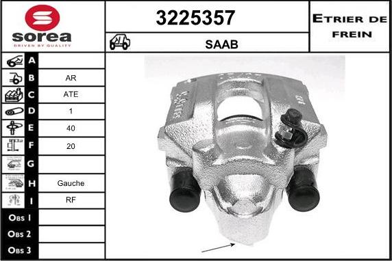 Sera 3225357 - Гальмівний супорт autocars.com.ua