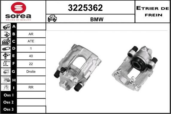 Sera 3225362 - Тормозной суппорт autodnr.net