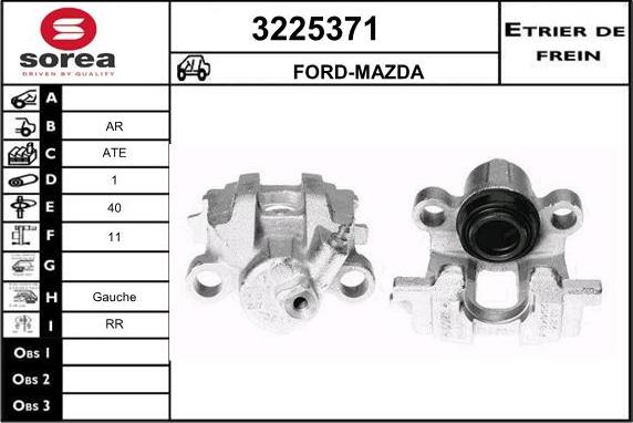 Sera 3225371 - Гальмівний супорт autocars.com.ua